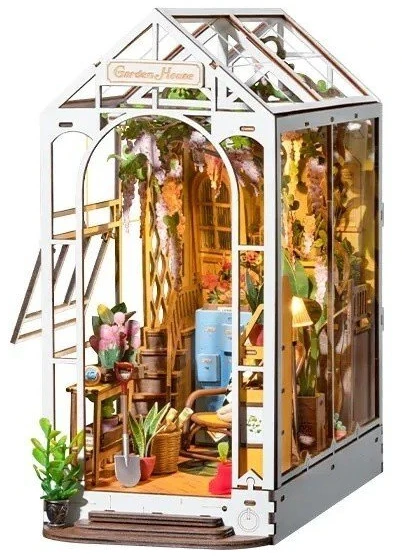 Robotime Mini namas 3D konstruktorius GARDEN HOUSE