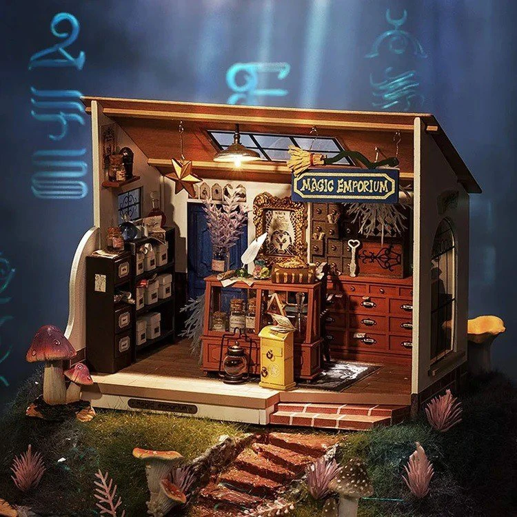 Robotime Mini namas 3D konstruktorius Magic Emporium