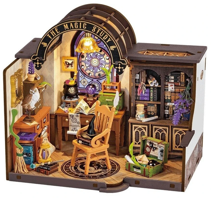 Robotime Mini namas 3D konstruktorius Magic Study
