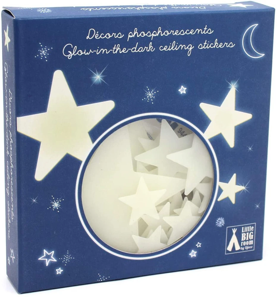 Djeco Kambario dekoracija - Šviečiantys lipdukai - Žvaigždės ( DD04592 )