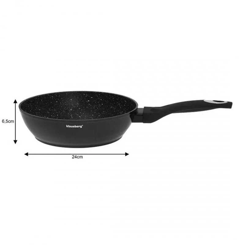 Klausberg KB-7322 15 dalių granito nelimpančių indų rinkinys