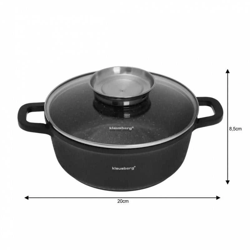 Klausberg KB-7359 8 dalių granito dengtų virtuvės reikmenų rinkinys