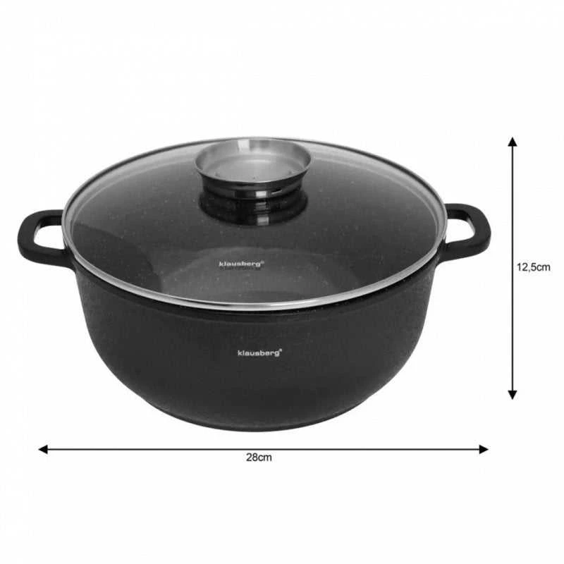 Klausberg KB-7359 8 dalių granito dengtų virtuvės reikmenų rinkinys