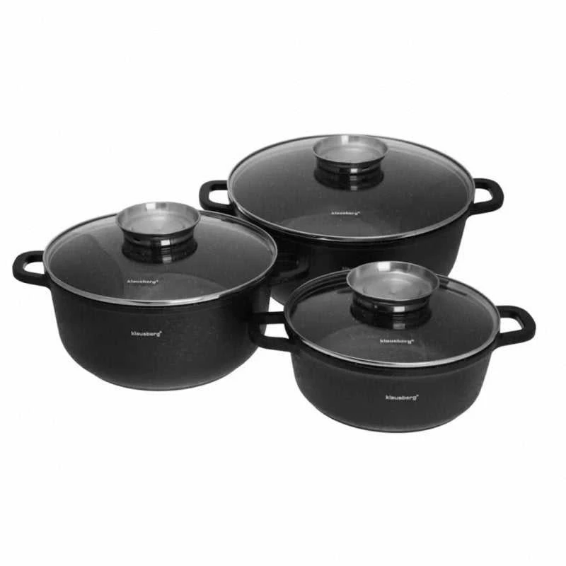 Klausberg KB-7359 8 dalių granito dengtų virtuvės reikmenų rinkinys