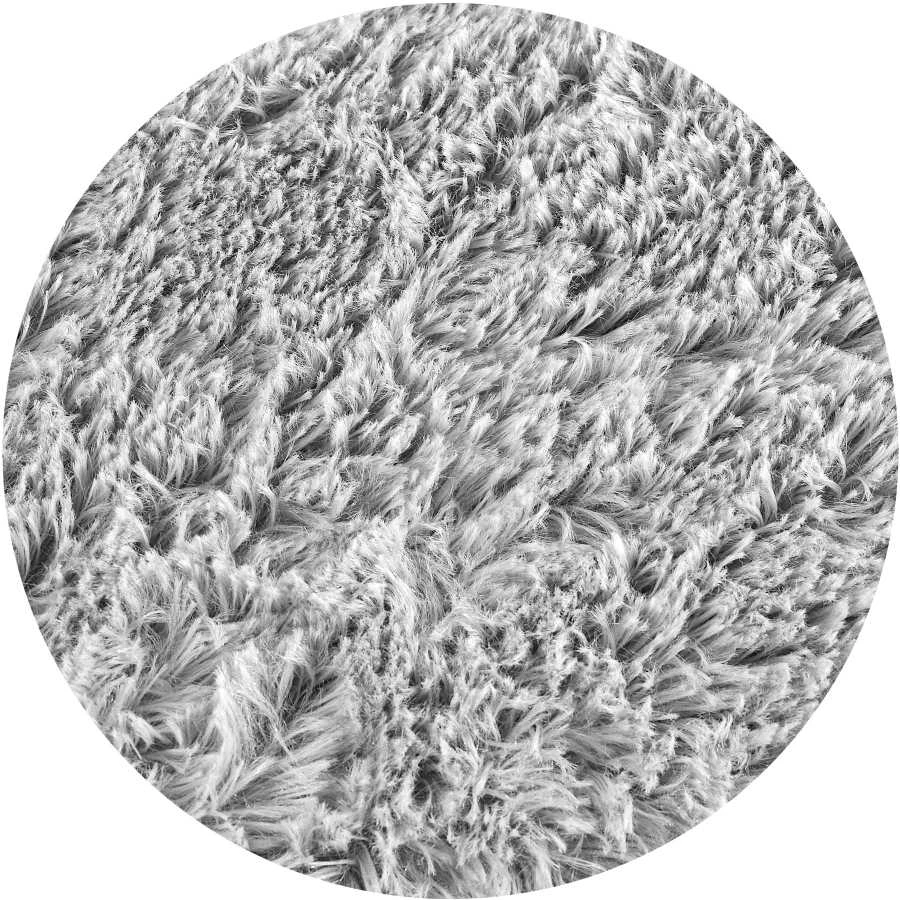 Aio Factory Neslystantis „Shaggy“ kilimas, 80x120 cm, šviesiai pilkas