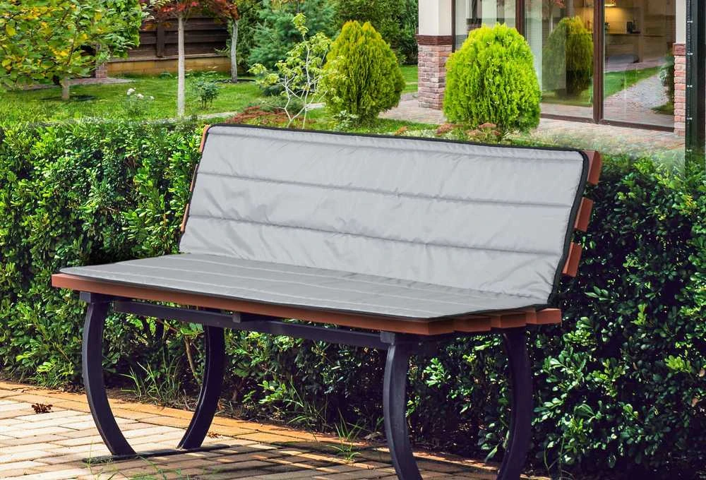Aio Factory Putplasčio sodo pagalvėlių komplektas, 120x50x50 cm, tamsiai pilkas