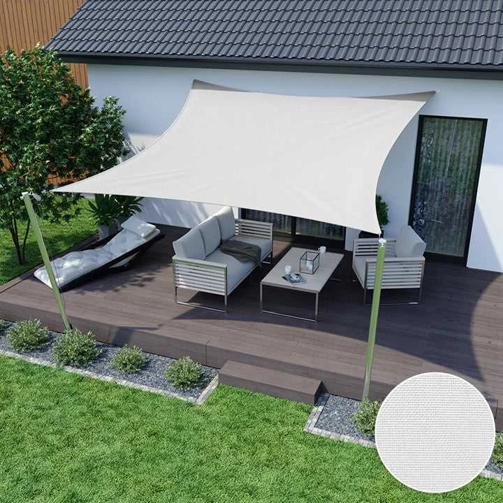 Aio Factory Saulės burė, vandeniui atspari, nailono, 3x3 m, balta