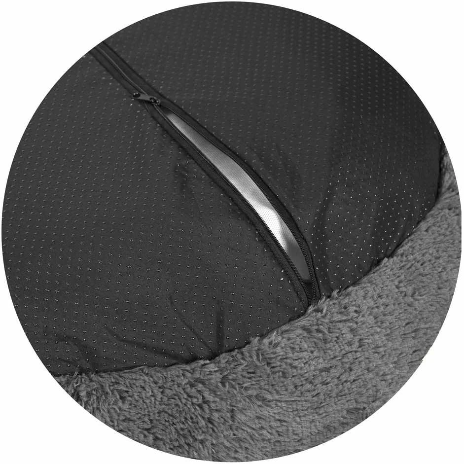 Aio Factory Shaggy lova 40 cm tamsiai pilka nuimama neslystanti