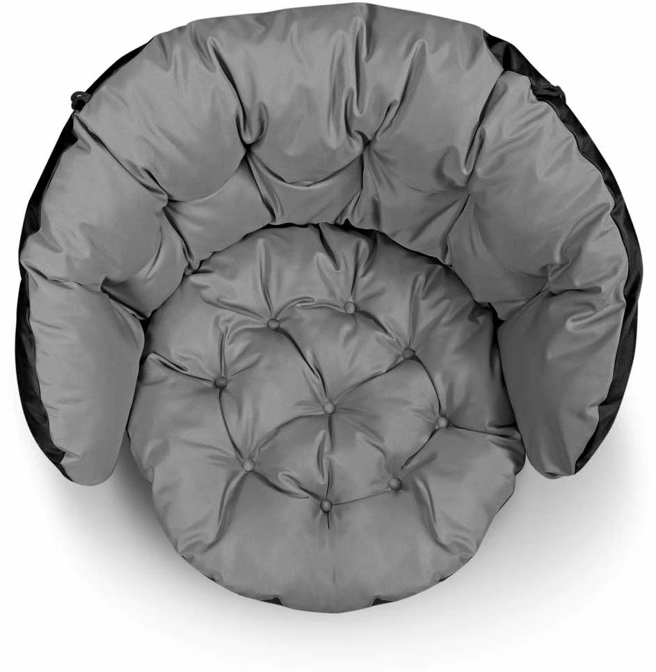Sodo Baldų Pagalvėlių Komplektas Tik Pagalvės 2x122x40 cm + 190x40 cm Rotango Baldams, Sofai ar Sūpynėms, Vandeniui Atsparus, Pilkas