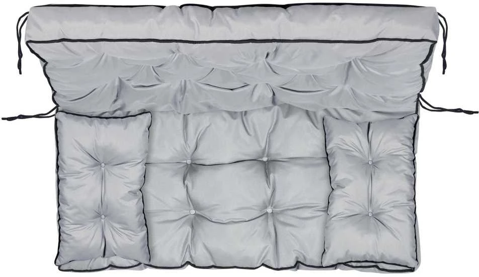 Aio Factory Sodo baldų komplektas su aukšta sienele ir apvadais, 120x60x50 cm, pilkas