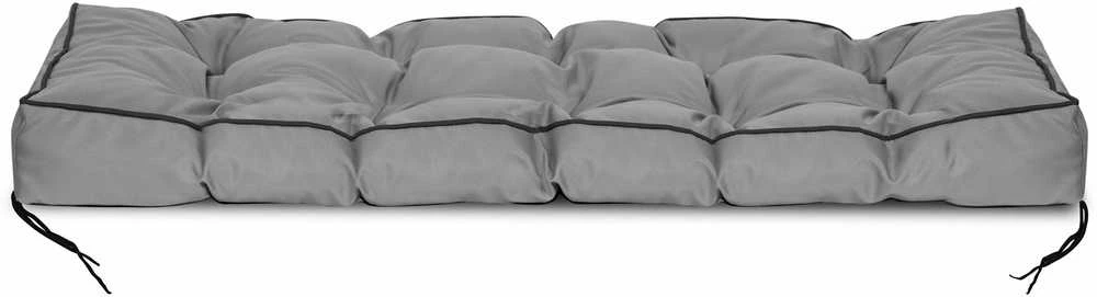 Aio Factory Sodo pagalvėlė 120x40 cm su aukštu kraštu palečių suoliukui, vandeniui atspari, pilka