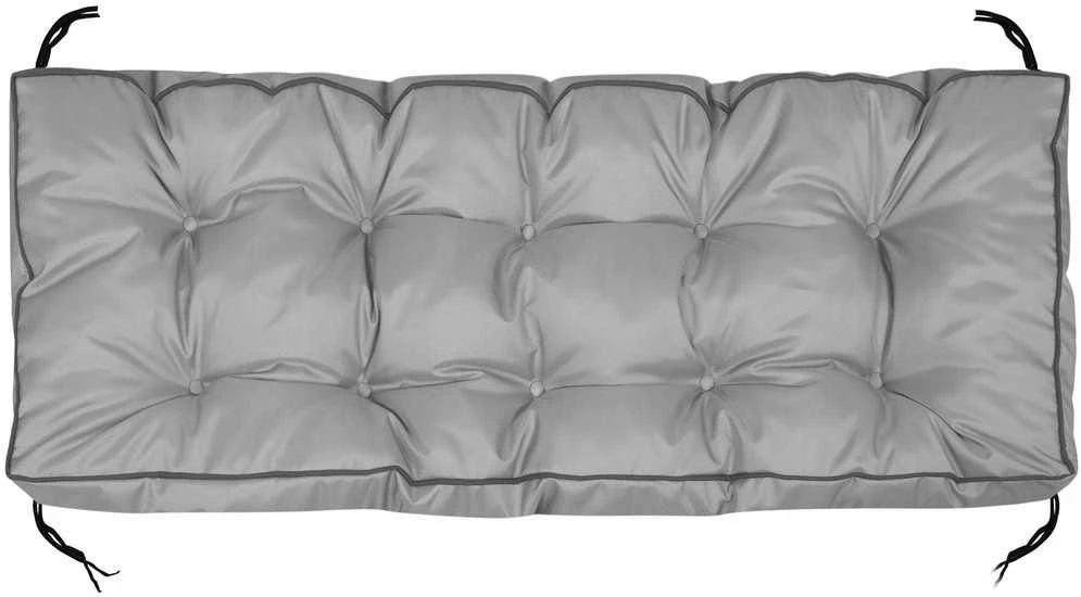 Aio Factory Sodo pagalvėlė 120x40 cm su aukštu kraštu palečių suoliukui, vandeniui atspari, pilka