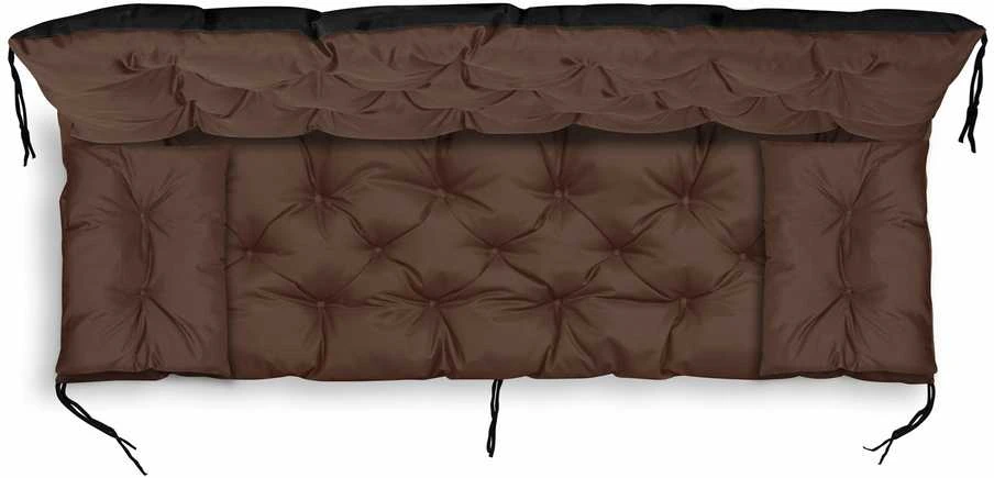 Aio Factory Sodo pagalvėlė 120x60x50 cm + 2 pagalvėlės sūpynėms, atsparios vandeniui, rudos spalvos
