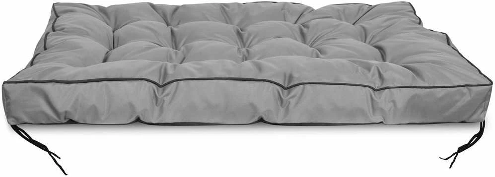 Aio Factory Sodo pagalvėlė 120x80 cm su aukštu kraštu palečių suoliukui, vandeniui atspari, pilka
