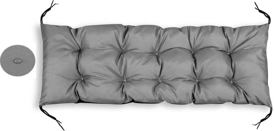 Aio Factory Sodo pagalvėlė 150x50 cm sūpynių suoliukui, padėklui, vandeniui atspari, pilka