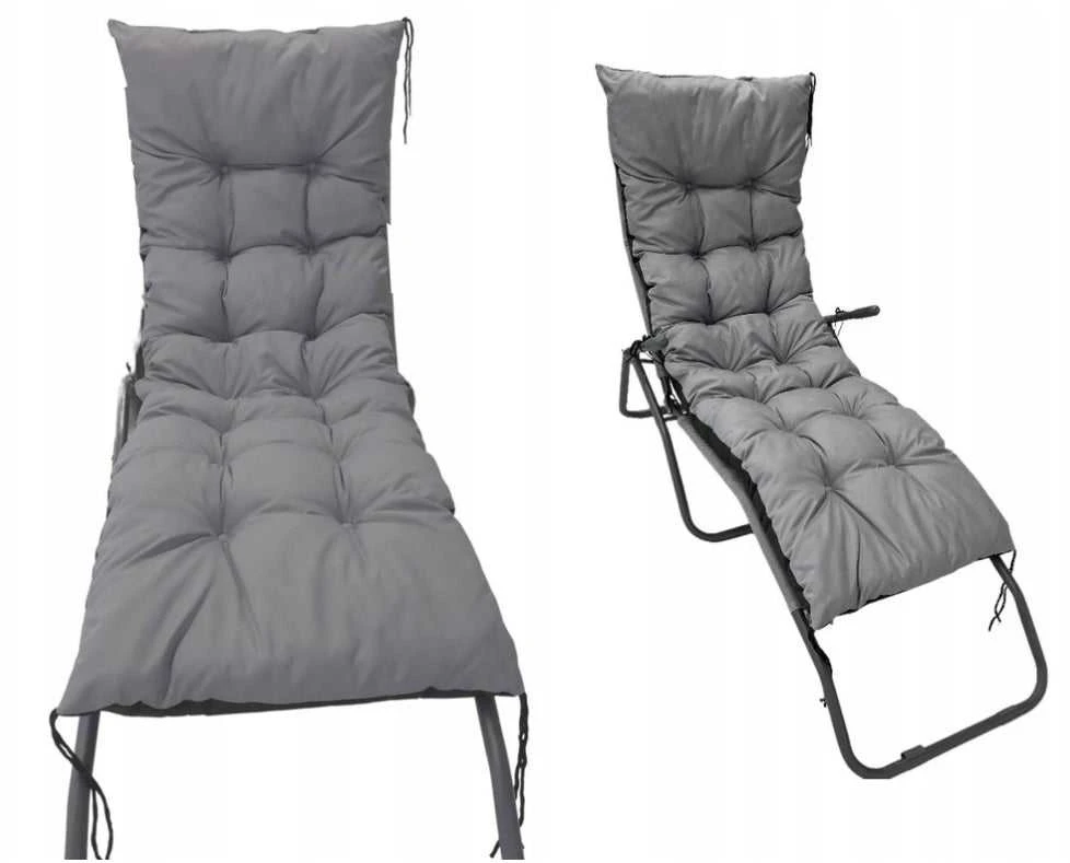 Aio Factory Sodo pagalvėlė 180x50 cm gultui, sūpynėms, suoliukui, vandeniui atspari, pilka