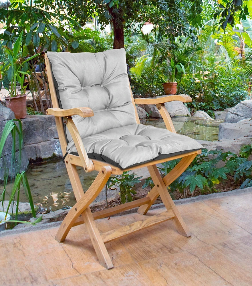 Aio Factory Sodo pagalvėlė 50x50x50 cm kėdei, atspari vandeniui, šviesiai pilka