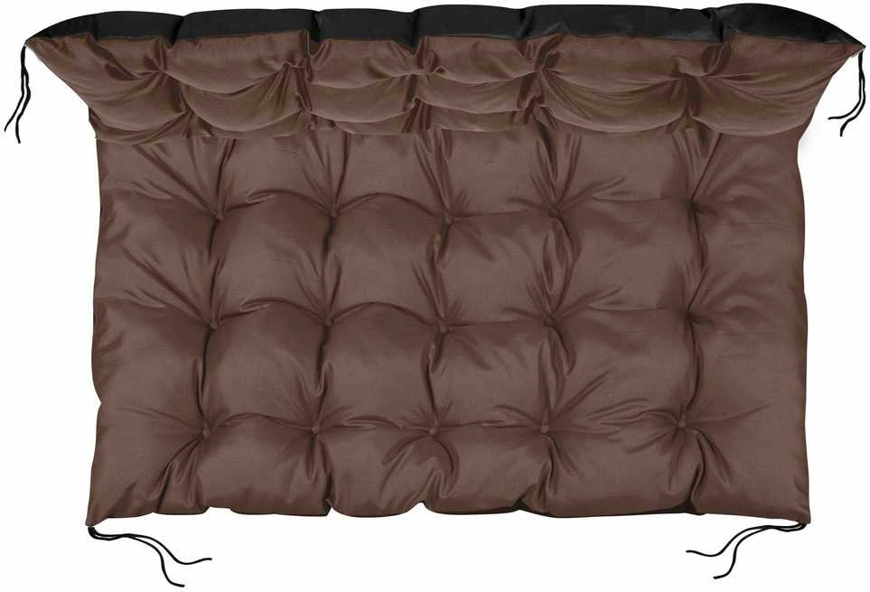 Aio Factory Sodo pagalvėlių komplektas 120/80 cm + 120/40 cm suoliukams, atsparus vandeniui, rudas