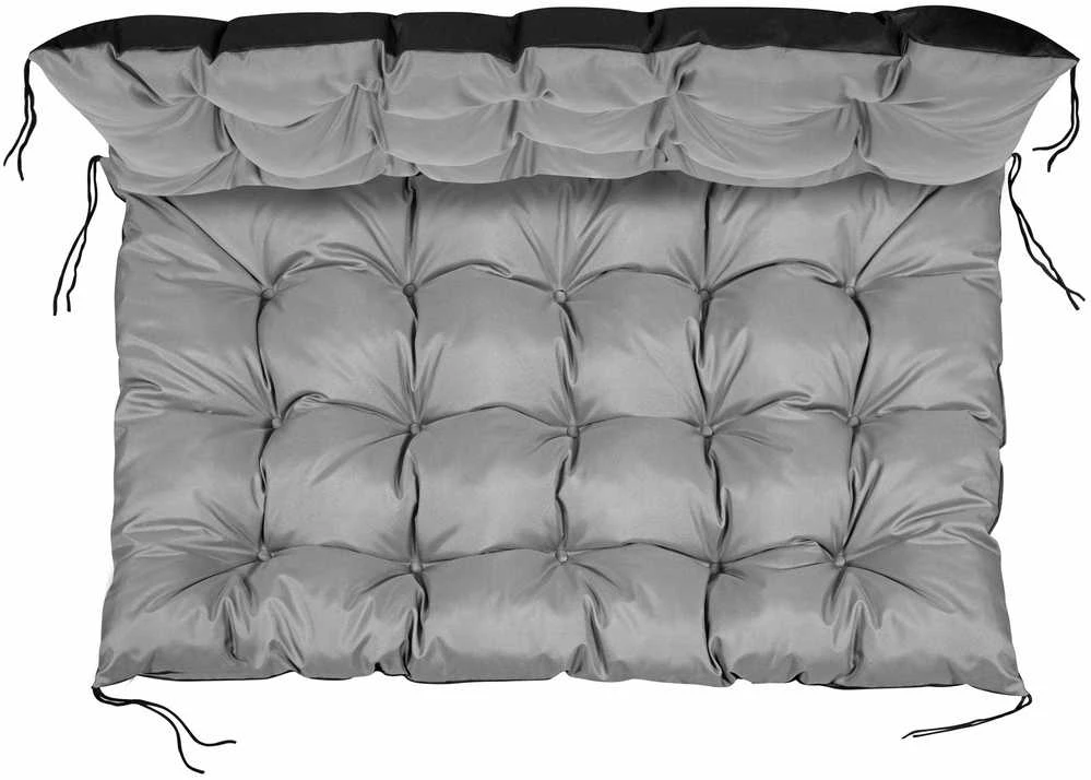 Aio Factory Sodo pagalvėlių komplektas 120/80 cm + 120/40 cm palečių suoliukui, atsparus vandeniui, pilkas