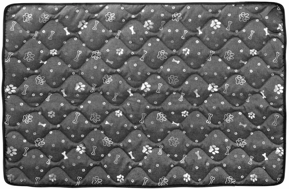 Aio Factory Šuns guolio kilimėlis 100x70 cm, vandeniui atsparus, sidabriniai kaulai