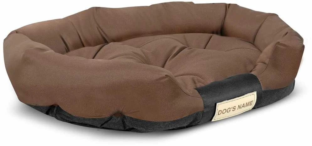 Aio Factory Šuns guolis 100x75 cm, personalizuotas, vandeniui atsparus, rudas