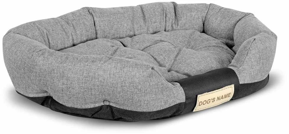 Aio Factory Šuns guolis 115x95 cm, personalizuotas, vandeniui atsparus, pilkas