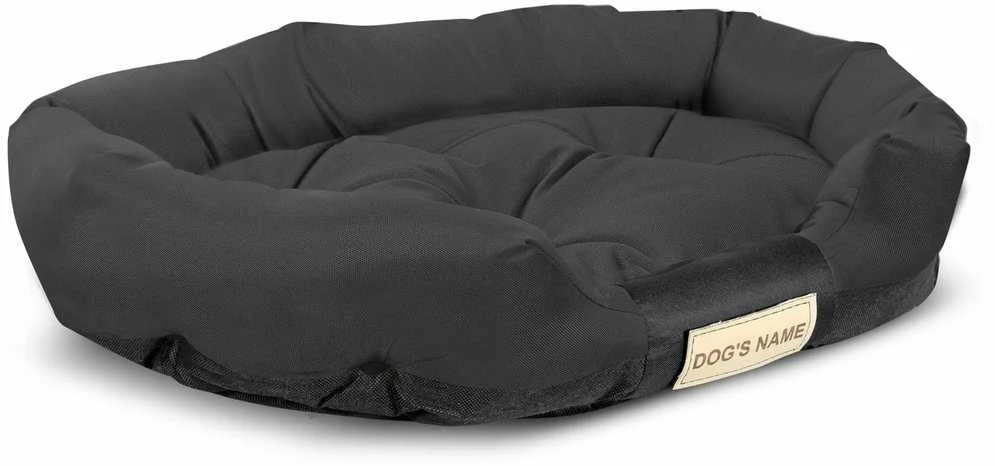 Aio Factory Šuns guolis 130x105 cm, personalizuotas, vandeniui atsparus, juodas