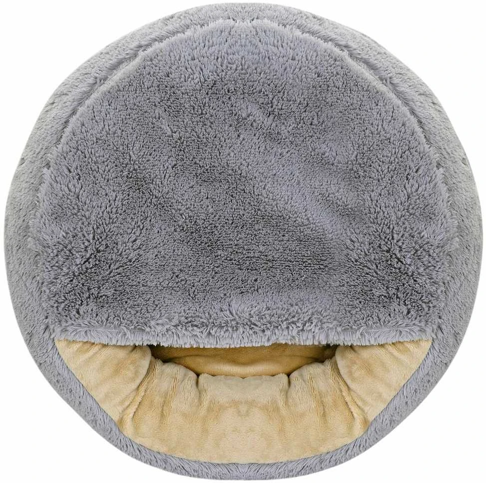 Aio Factory Šuns guolis FLUFFY 60 cm šviesiai pilkas
