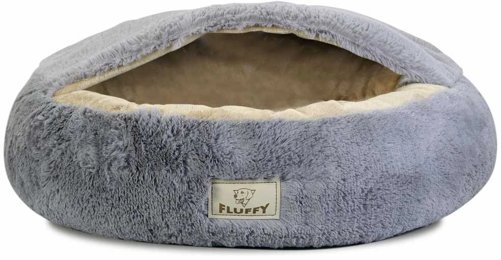 Aio Factory Šuns guolis FLUFFY 80 cm šviesiai pilkas