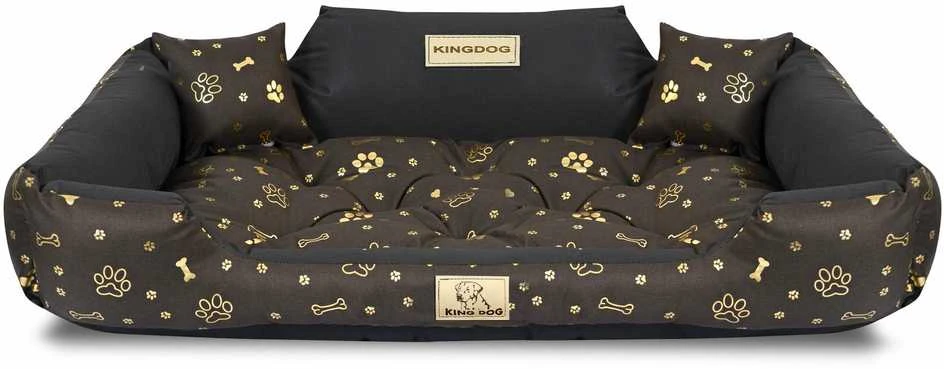Aio Factory Šuns guolis KINGDOG 100x75 cm, personalizuotas, vandeniui atsparus, auksiniai kaulai