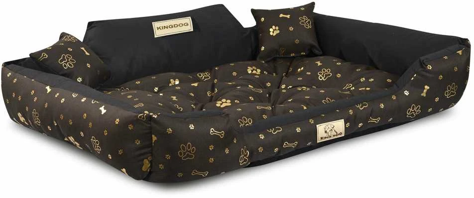 Aio Factory Šuns guolis KINGDOG 100x75 cm, personalizuotas, vandeniui atsparus, auksiniai kaulai