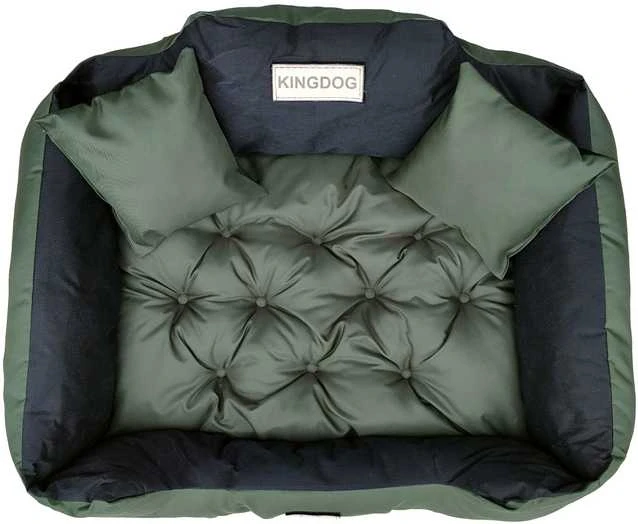 Aio Factory Šuns guolis KINGDOG 130x105 cm, personalizuotas, atsparus vandeniui, žalias