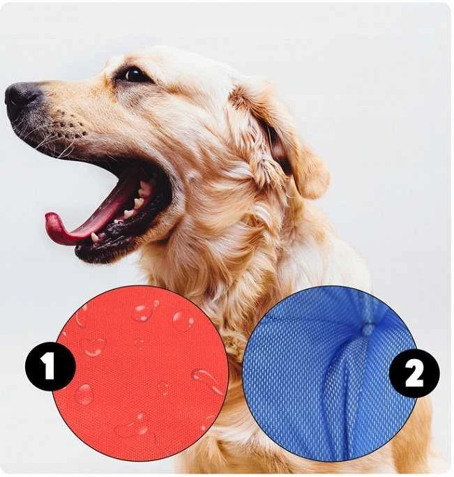 Aio Factory Šuns guolis KINGDOG 130x105 cm, personalizuotas, atsparus vandeniui, tamsiai pilkas