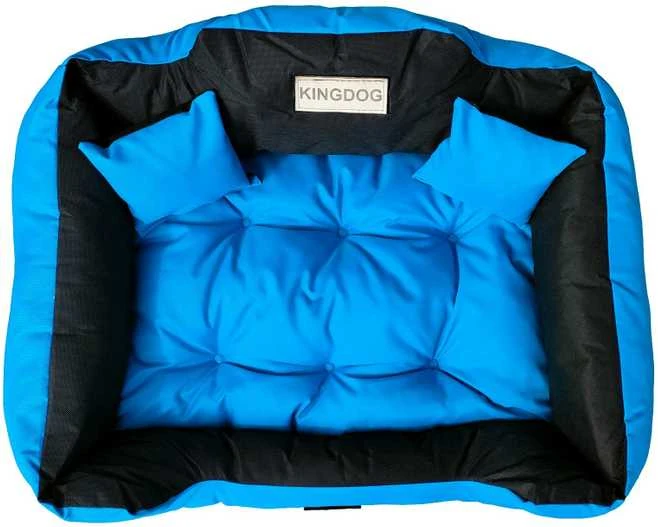 Aio Factory Šuns guolis KINGDOG 145x115 cm, personalizuotas, atsparus vandeniui, mėlynas