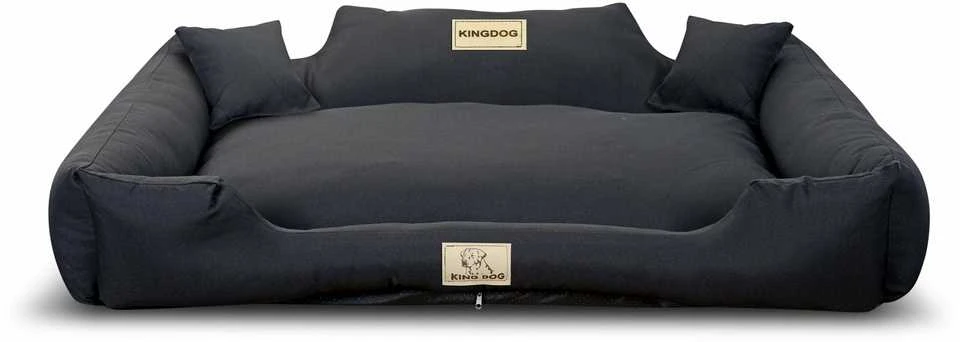 Aio Factory Šuns guolis KINGDOG MM43 115x95 cm, nuimamas, personalizuotas, neslystantis, juodas
