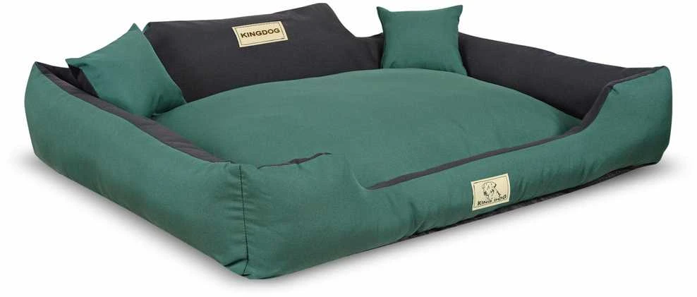 Aio Factory Šuns guolis KINGDOG MM43 115x95 cm, nuimamas, personalizuotas, neslystantis, žalias