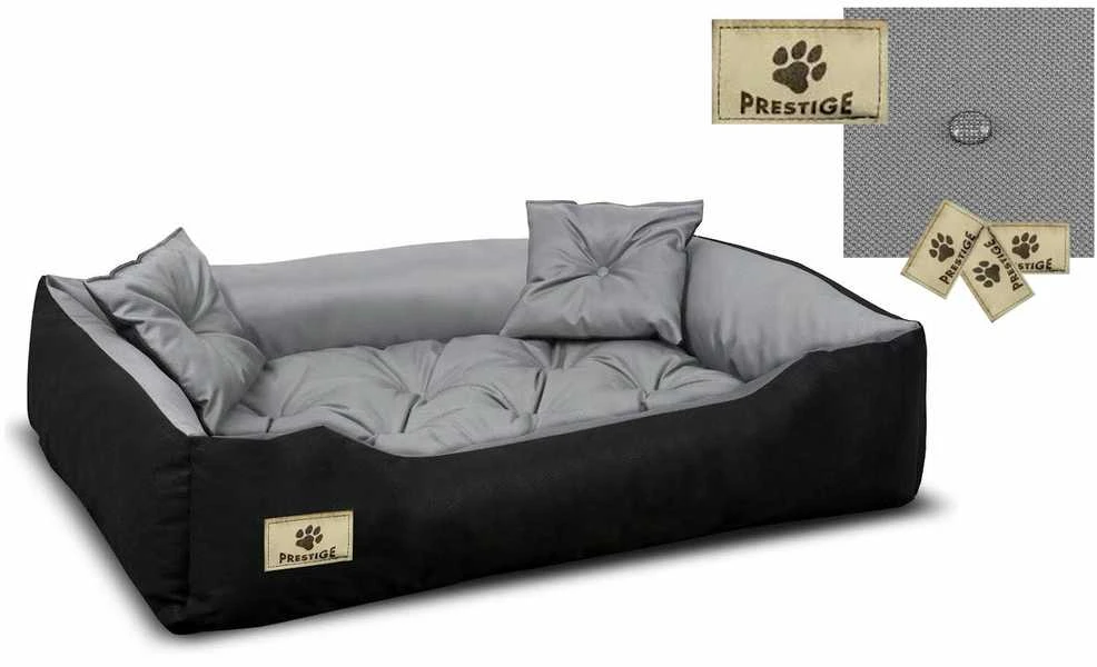 Aio Factory Šuns guolis PRESTIGE 130x105 cm, vandeniui atsparus, pilkas