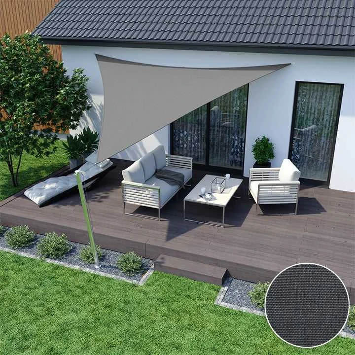 Aio Factory Vandeniui atspari „Codura“ saulės burė 3x3x3m tamsiai pilka