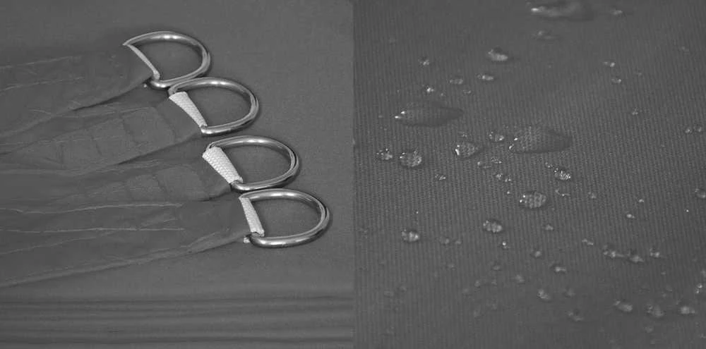 Aio Factory Vandeniui atspari „Codura“ saulės burė 3x3 m tamsiai pilka
