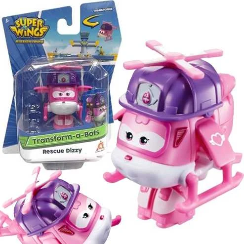 Alpha Group Super Wings transformuojantis robotas Dizzy Rescue 5cm