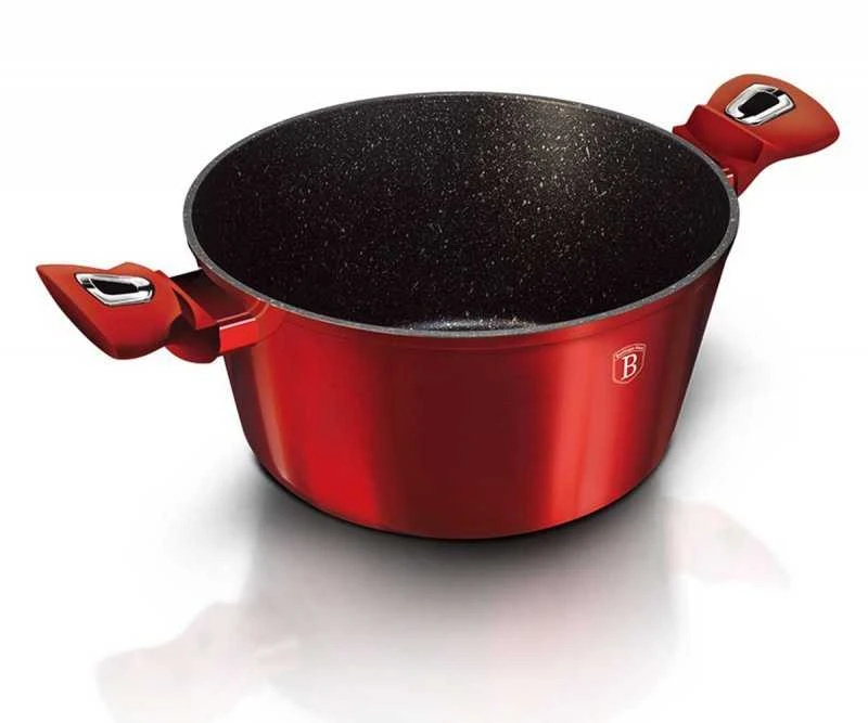 PUODŲ RINKINYS 10 Vnt. BERLINGER HAUS METALLIC LINE BURGUNDY BH-6150