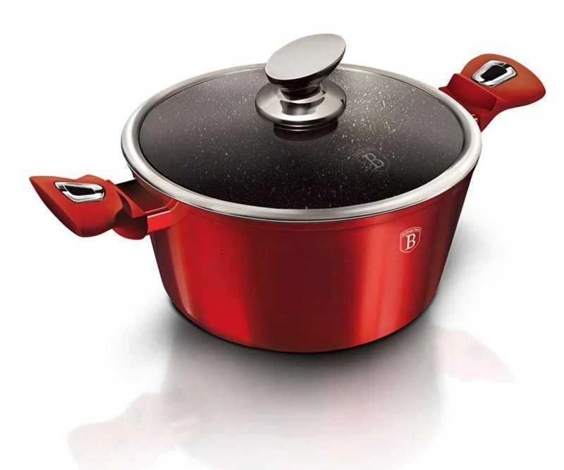 PUODŲ RINKINYS 10 Vnt. BERLINGER HAUS METALLIC LINE BURGUNDY BH-6150
