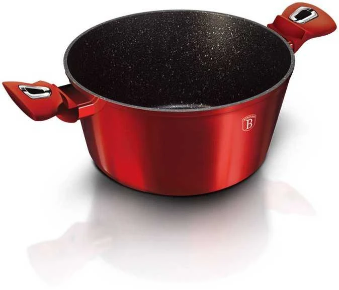 Berlinger Haus Puodų ir keptuvės komplektas, 6dalių, Berlingerhaus Metallic Line Burgundy Edition | BH-7046