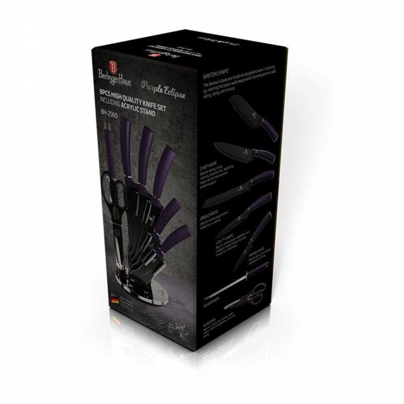 Berlinger Haus Peilių rinkinys 8 vnt Berlingerhaus Metallic Line Royal Violetinė Edition I BH/2560