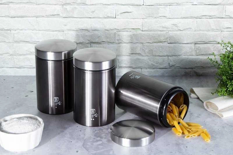 Berlinger Haus 3 VIRTUVĖS KONTEERŲ RINKINYS CARBON PRO METALLIC LINE BH-6718