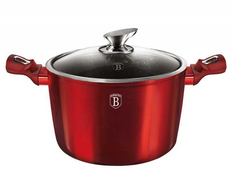 PUODŲ RINKINYS 16 vnt BERLINGER HAUS METALLIC LINE BURGUNDY BH-6781