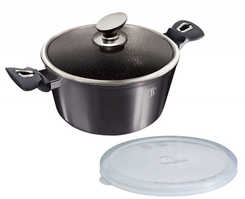 Puodas su dangčiu BERLINGER HAUS CARBON PRO, Ø20 cm, 2,5 l