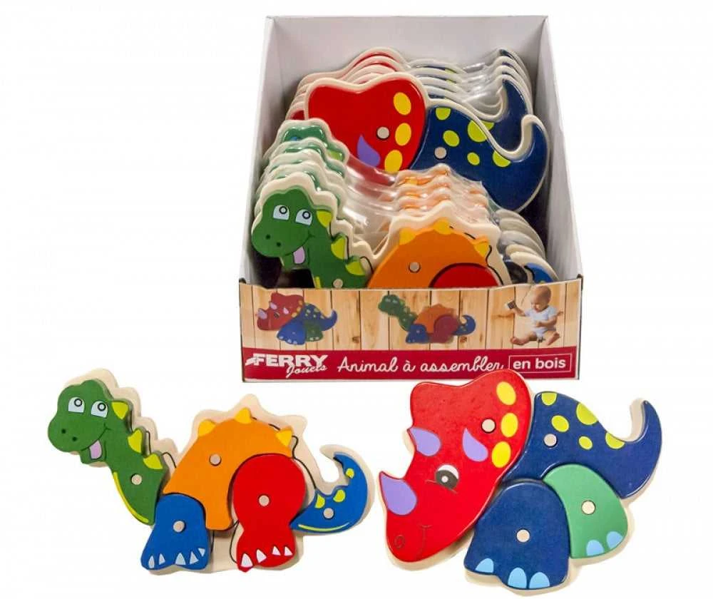 Brak Danych Medinė dėlionė dinozaurams, 5 vnt.