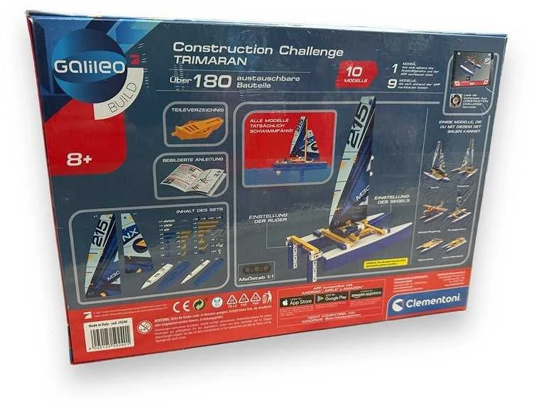 Clementoni Galileo Construction Trimaran plytos