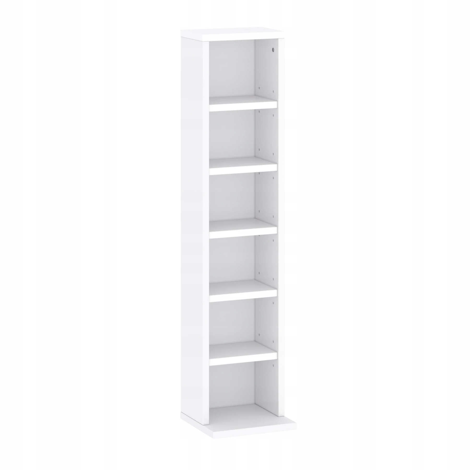 Target Home CD/DVD stovas, 92 cm, reguliuojamo aukščio lentynos, baltas aprašymas - Prekės nuotrauka